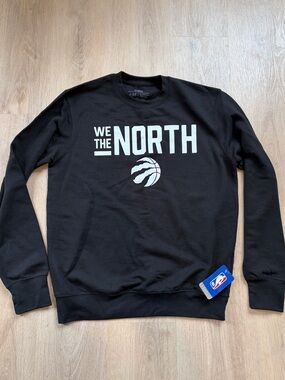 NBA Toronto Raptors Black Crewneck "We The North" Graphic Size Medium
